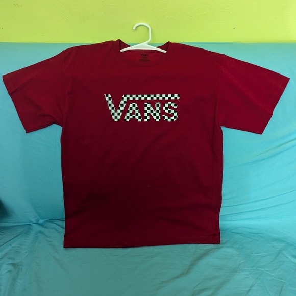 Vans unisex t-shirt red NWOT - Picture 1 of 2